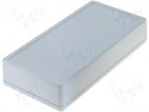 Polystyrene enclosure grey 170x85x35mm