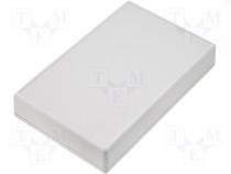 Polystyrene enclosure, grey, 220x140x40mm