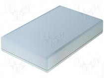 Polystyrene enclosure grey 220x140x40mm with cover