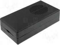 Plastic enclosure 128x73x33mm black