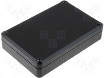 Universal sealed enclosure black 120x80x27mm