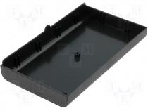 ABS plastic enclosure 123x70x14,5mm black