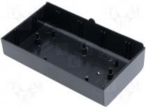 ABS plastic enclosure 123x70x25,5mm black