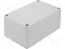 Fibox enclosure EURONORD PC 80x120x55mm cover grey