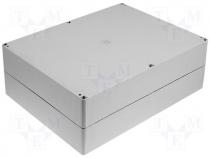 Plastic enclosure PC 300x230x110 gray cover