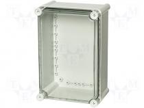 Fibox enclosure SOLID PC 278x188x130 transparent cover