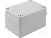 Enclosure Fibox PICCOLO PC 110x80x65mm cover grey