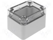 FIBOX polycarbonate enclosure 50x65x45mm transp. cover