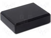 Multipurpose enclosure ABS 50x39x14mm black screw mount