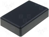 ABS plastic enclosure sealed 90x56x23 screw mount black