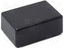 Multipurpose enclosure 23,5x33,5x16mm black screw mount