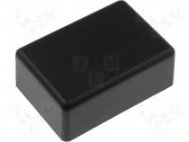 Multipurpose enclosure 31x45x20mm black screw mount