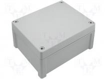 Fibox TEMPO enclosure ABS 191x153x91mm grey cover
