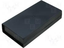 Plastic enclosure black 48x128x258mm