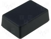 Plastic enclosure black 16x31x46mm