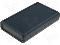 ABS plastic enclosure 112x66x21mm black