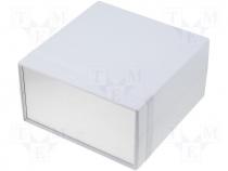 Polystyrene panel enclosure, grey 160x160x86mm