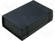 Plastic enclosure 43x91x146mm black