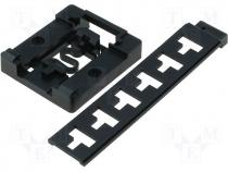 Holder for DIN rail mounting