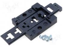 Holder for DIN rail mounting