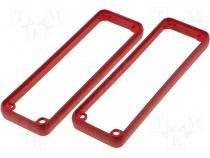 Open Bezel Red ABS Plastic