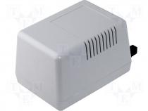 Enclosure ABS for power supply 56x92x66 screw mount