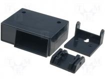 Enclosure, universal ABS hole for meter 89x59x34 black