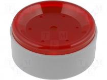 Enclosure for signalling device ABS 92x43mm grey