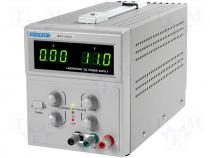 Power supply, adjustable voltage and current 0-30V/3A