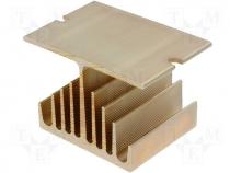 Heatsink for SSR 5-15A 1 phase 75x50x50mm