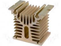 Heatsink for SSR 25A 1 phase 80x70x50mm