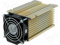 Heatsink for SSR 75-100A 3 phases 100x81x150mm Fan