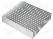 Heatsink extruded grilled L 220mm W 190.5mm H 50mm aluminium