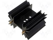 Heatsink, series SK129STS 6,5K/W 38,1mm TO220,SOT32