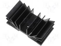 Heatsink, series SK64 4.1K/W 37mm for TO220