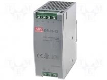 Pwr sup.unit pulse, 76W, 12VDC, 6.3A, 85÷264VAC, 120÷370VDC, 600g