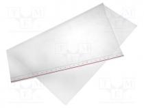 Self-seal bag, L  550mm, Width  550mm, Thick  45um, polyetylene