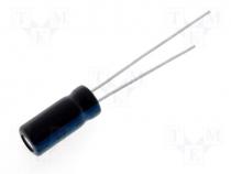 Capacitor electrolytic 220uF 50V 10x12.5mm 105C