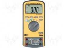 Digital multimeter LCD (6000) 3x/s f range 0,001÷6k/10kHz