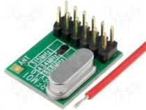 Miniature RF receiver -109dBm 433MHz FSK DIP