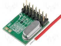 Miniature RF transceiver -118/17dBm 433MHz FSK DIP