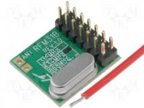 Miniature RF receiver -118dBm 433MHz FSK, OOK DIP