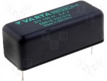 Rechargeable cell Ni-MH 2,4V 150mAh 42,4x17x16mm
