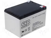 Rechargeable acid cell 12V 12Ah 151x98x94mm