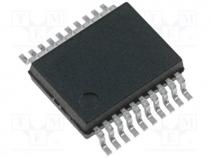 PIC microcontroller, Memory 750B, SRAM 25B, 20MHz, SMD, SSOP18