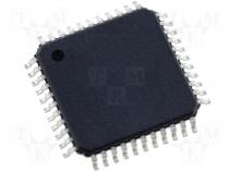 Int. circuit MCU 128k Flash 4k RAM XLP CapTouch TQFP44