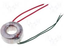 Toroidal mains transformer, 10W, 230/12V