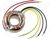 Toroidal mains transformer, 10W, 230/2x19V