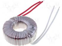 Toroidal mains transformer, 120W, 230/12V