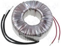 Toroidal mains transformer, 150W, 230/19V